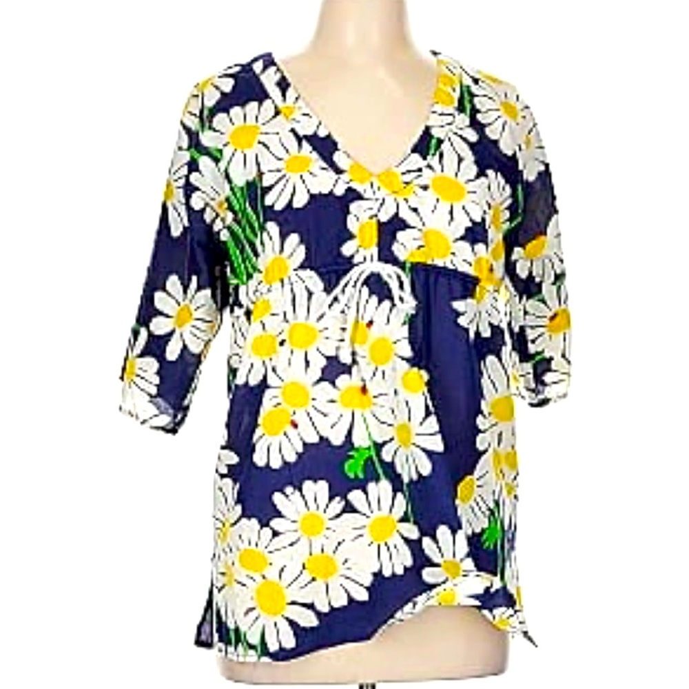 Lily Pulitzer Daisy Spring Top Size Small